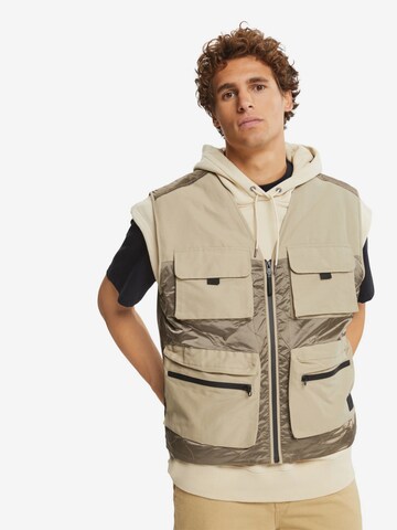 ESPRIT Bodywarmer in Beige: voorkant