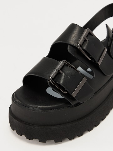 Sandales 'PLUTO ARI' BUFFALO en noir