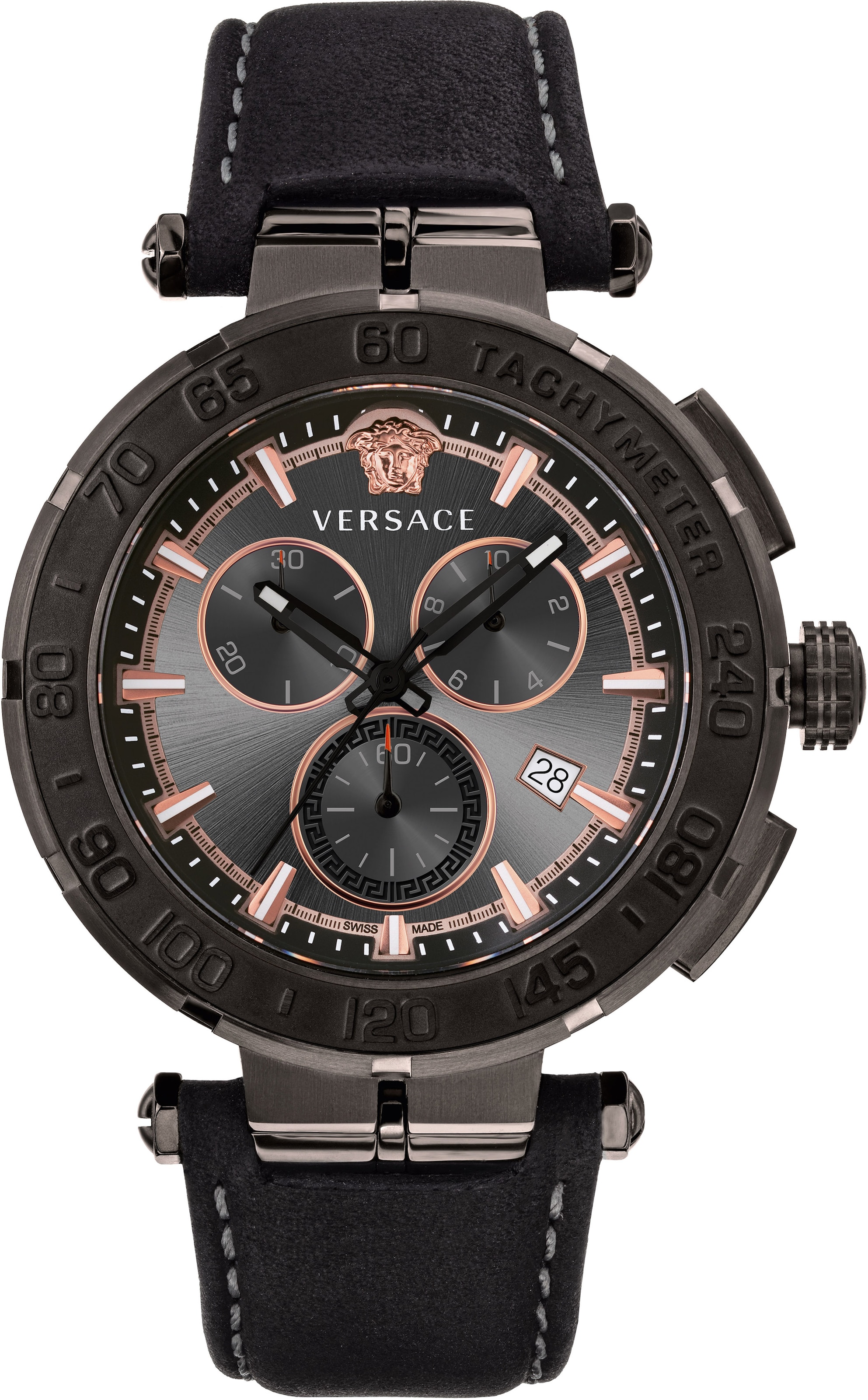 VERSACE Analog watch in Black: front