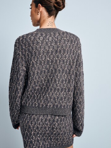 Next Gebreid vest in Zilver