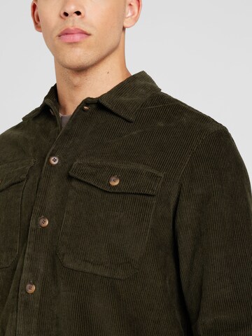 JACK & JONES Regular fit Button Up Shirt 'JJEEddie' in Green
