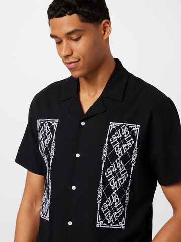 Woodbird Comfort fit Button Up Shirt in Black