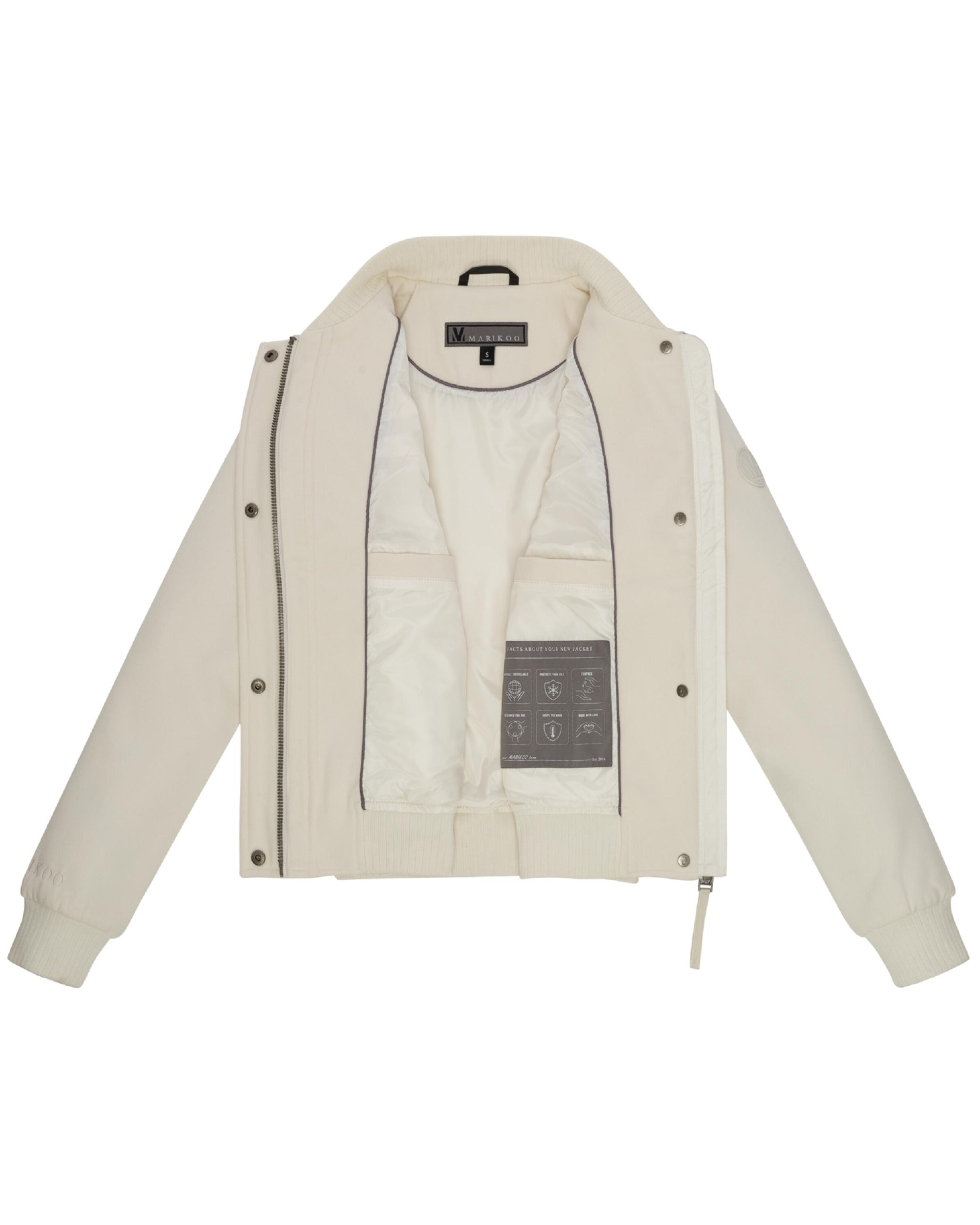 MARIKOO Демисезонная куртка 'Zunaa 16' в Белый