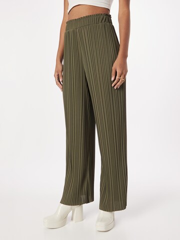 Wide leg Pantaloni 'Noelle' di ABOUT YOU in verde: frontale