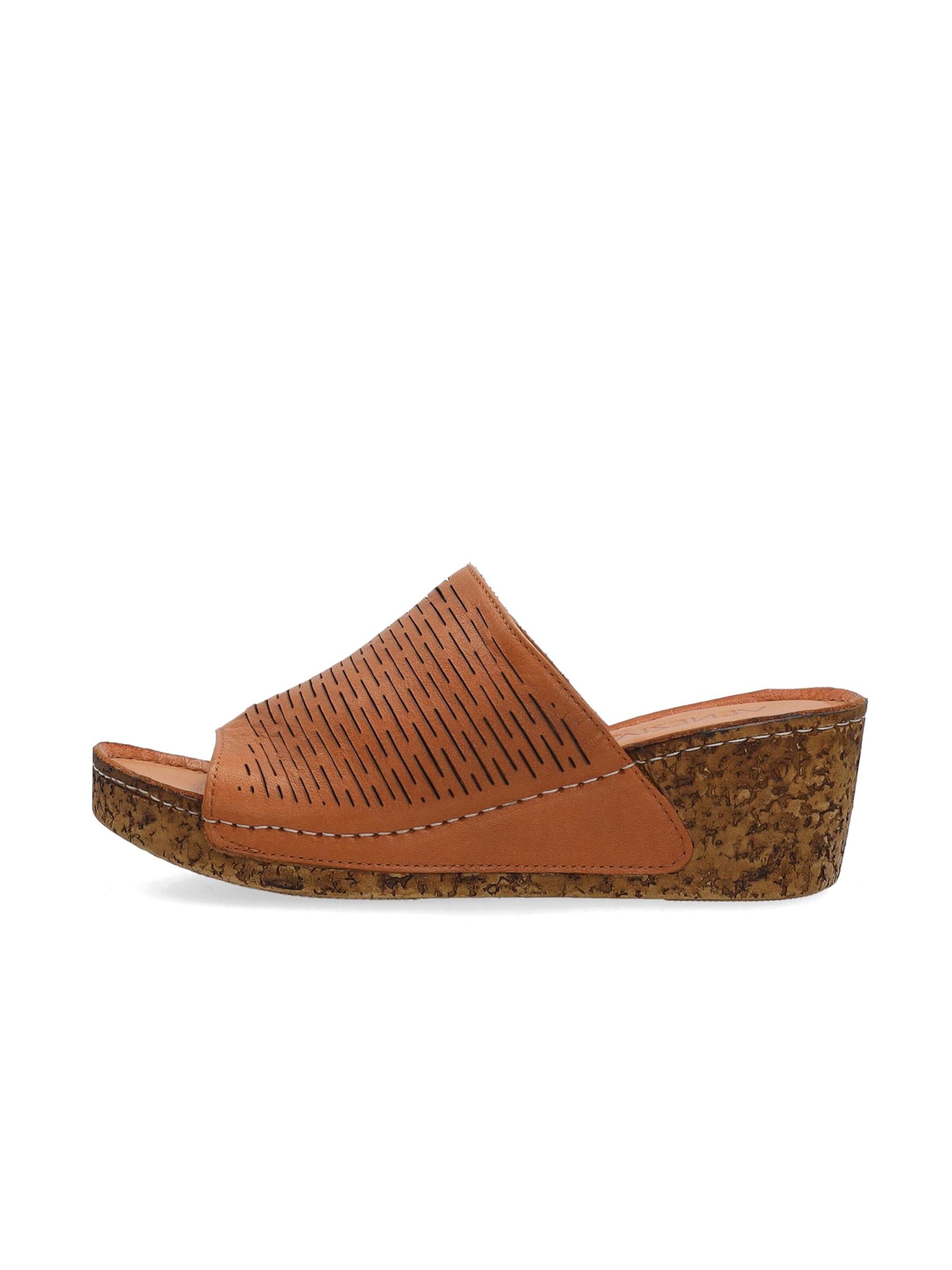 VENEZIA Mules in Brown: front