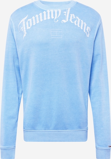Tommy Jeans Sweatshirt 'GRUNGE' i mørkeblå / lyseblå / rød / hvit, Produktvisning