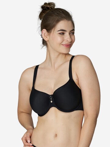 SugarShape T-shirt Bra 'Grace' in Black: front