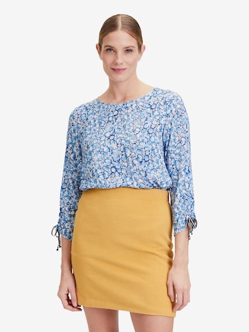 Cartoon Blouse in Blue: front