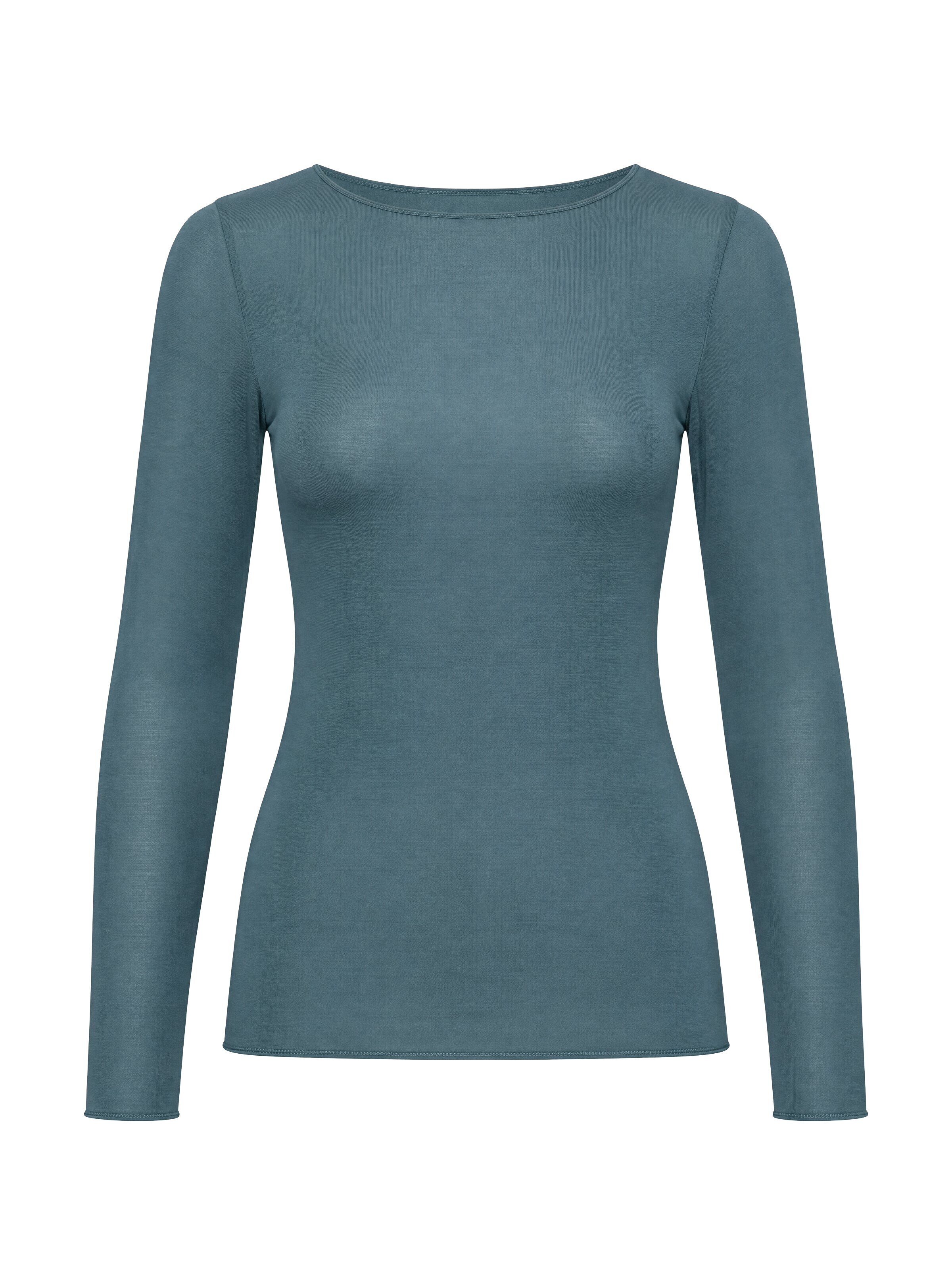 Ciocca Onderhemd 'Cashmere undershirt barchetta' in Groen: voorkant