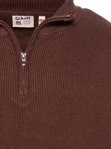 Pull-over Schott NYC en marron