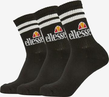 Calzino sportivo di ELLESSE in nero: frontale