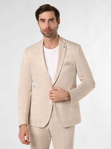 Finshley & Harding London Slim fit Suit Jacket 'Brixdon' in Beige: front