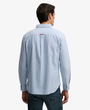Superdry & Co Comfort fit Overhemd 'Essential' in Blauw