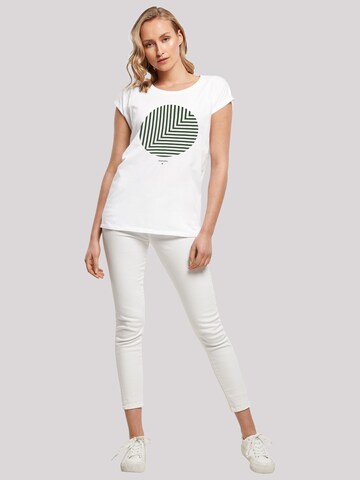 T-shirt 'Geometrics ' F4NT4STIC en blanc