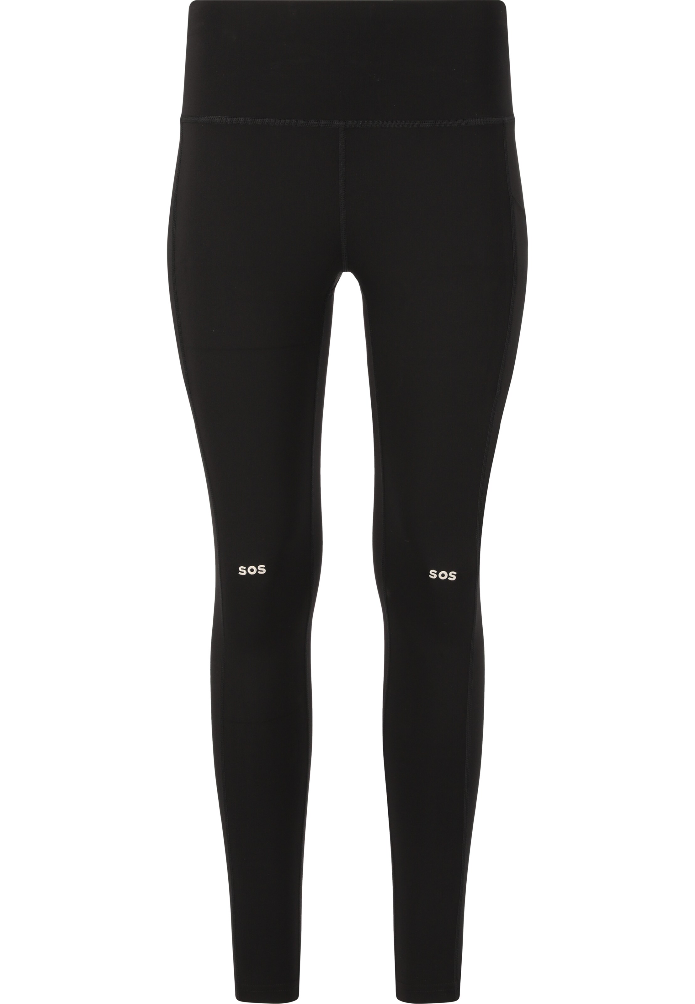 SOS Skinny Sportbroek 'Leysin' in Zwart: voorkant