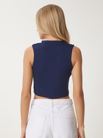 Happiness İstanbul Вязаная жилетка в Синий