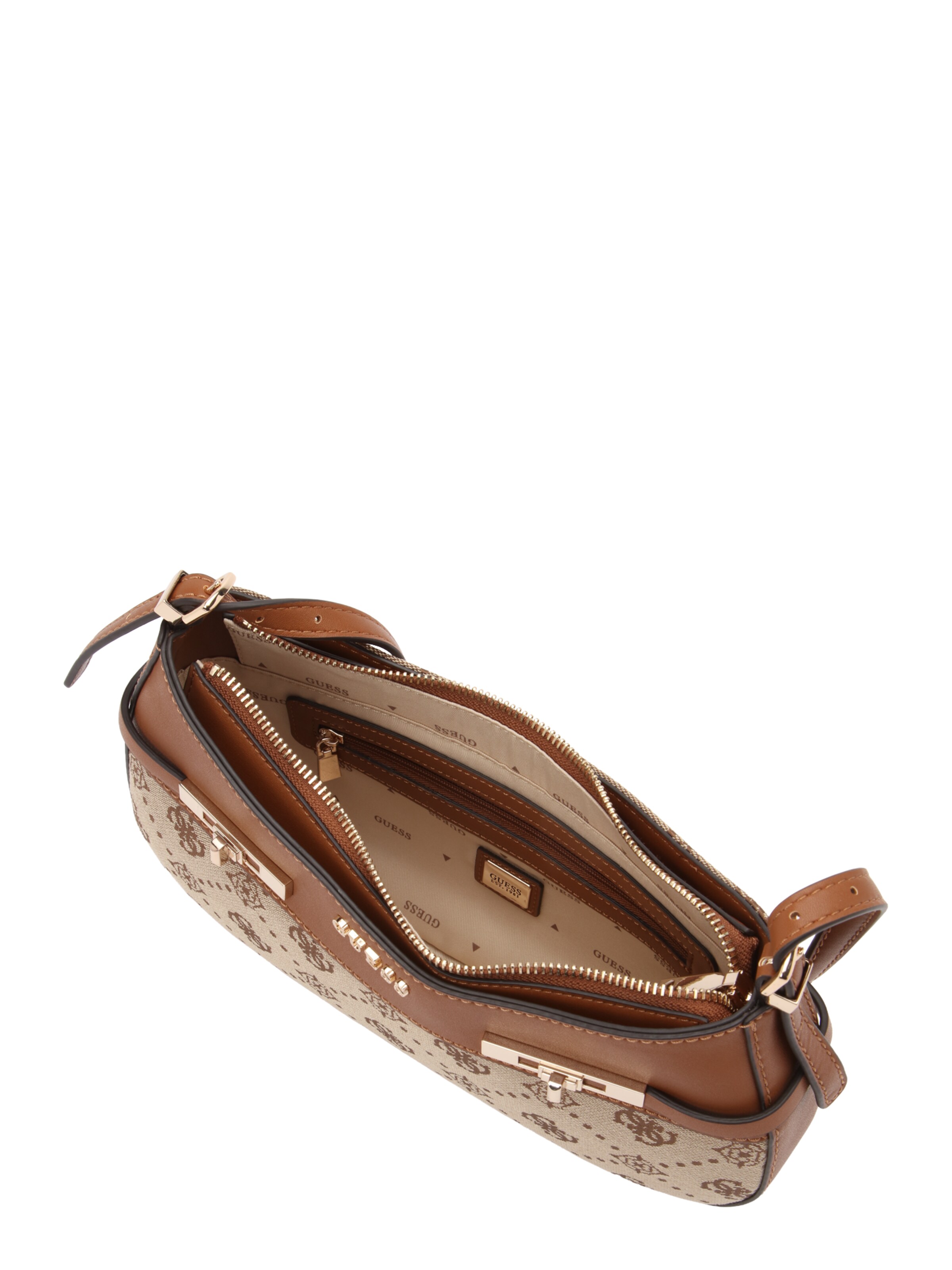 GUESS Taška přes rameno 'MELINDA' – hnědá