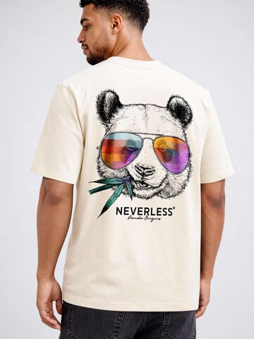 Neverless Shirt 'Panda Bambus'‌‌‌‌‌‌ in Beige