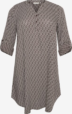 KAFFE CURVE Tunic 'Maran' in Brown: front