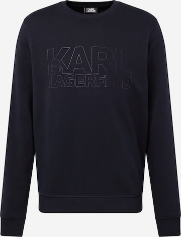 Felpa di Karl Lagerfeld in blu: frontale