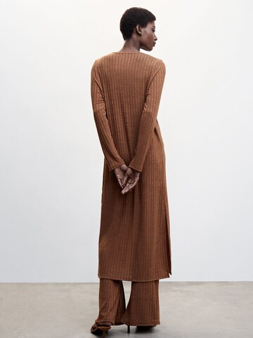 MANGO Knit Cardigan 'MARGAUX' in Brown