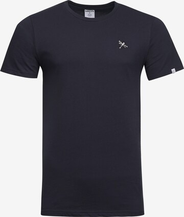 T-Shirt 'Fliege' Mikon en bleu : devant