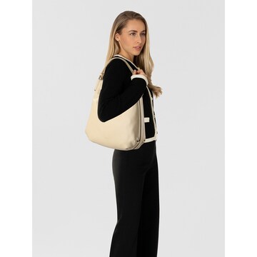 Coccinelle Shoulder Bag 'Rebekka' in Beige: front