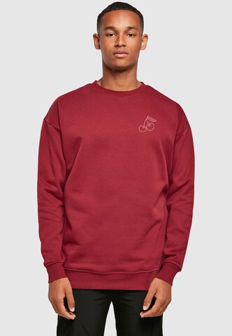 Merchcode Sweatshirt 'Cherry' in Rot: Vorderseite