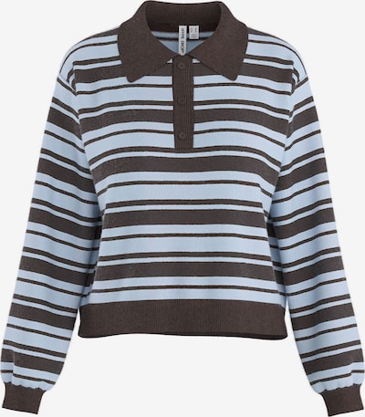 HYPEDROP Pullover i M i lyseblå / mørkebrun, Produktvisning