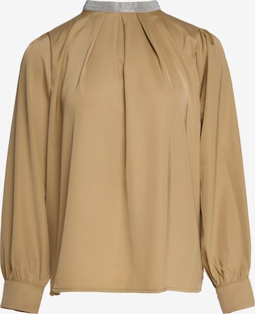 faina - Blusa en marrón: frente