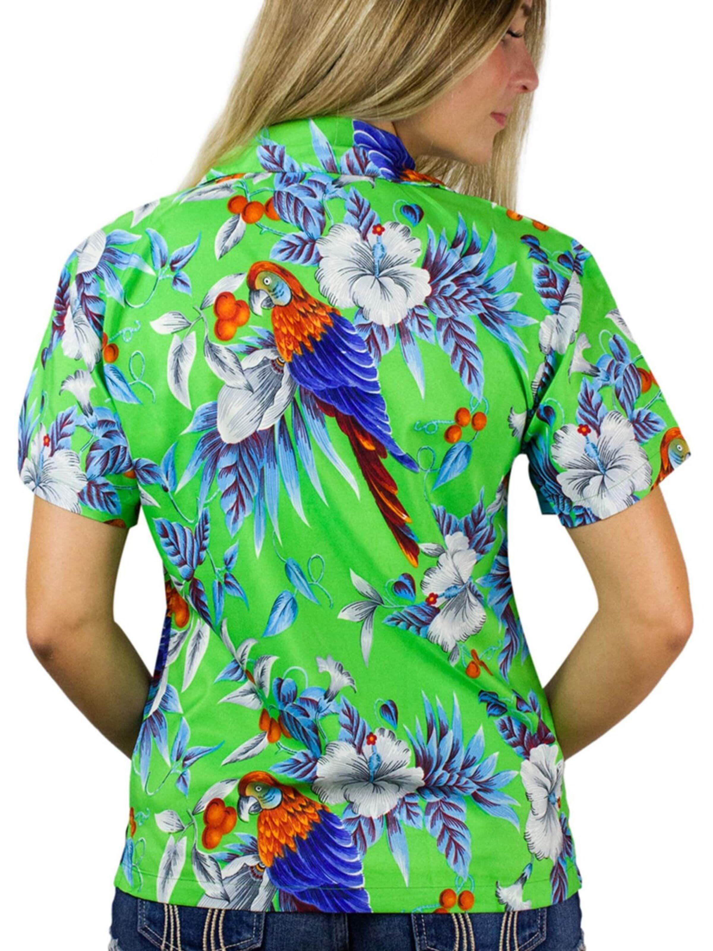 Chemisier 'Cherryparrot' King Kameha en jaune