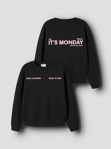 NAME IT Sweatshirt in Zwart