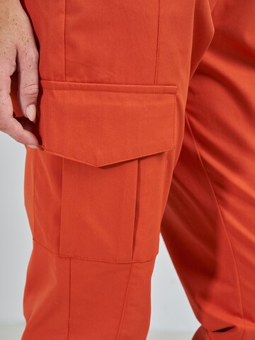 Effilé Pantalon cargo 'Mira' ABOUT YOU x Swalina&Linus en orange