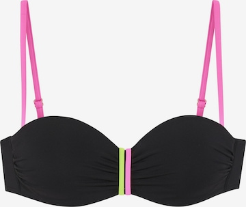 BUFFALO Bandeau Bikinitoppi värissä musta: etupuoli