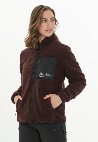 Whistler Athletic fleece jacket 'Sprocket' in Brown: front
