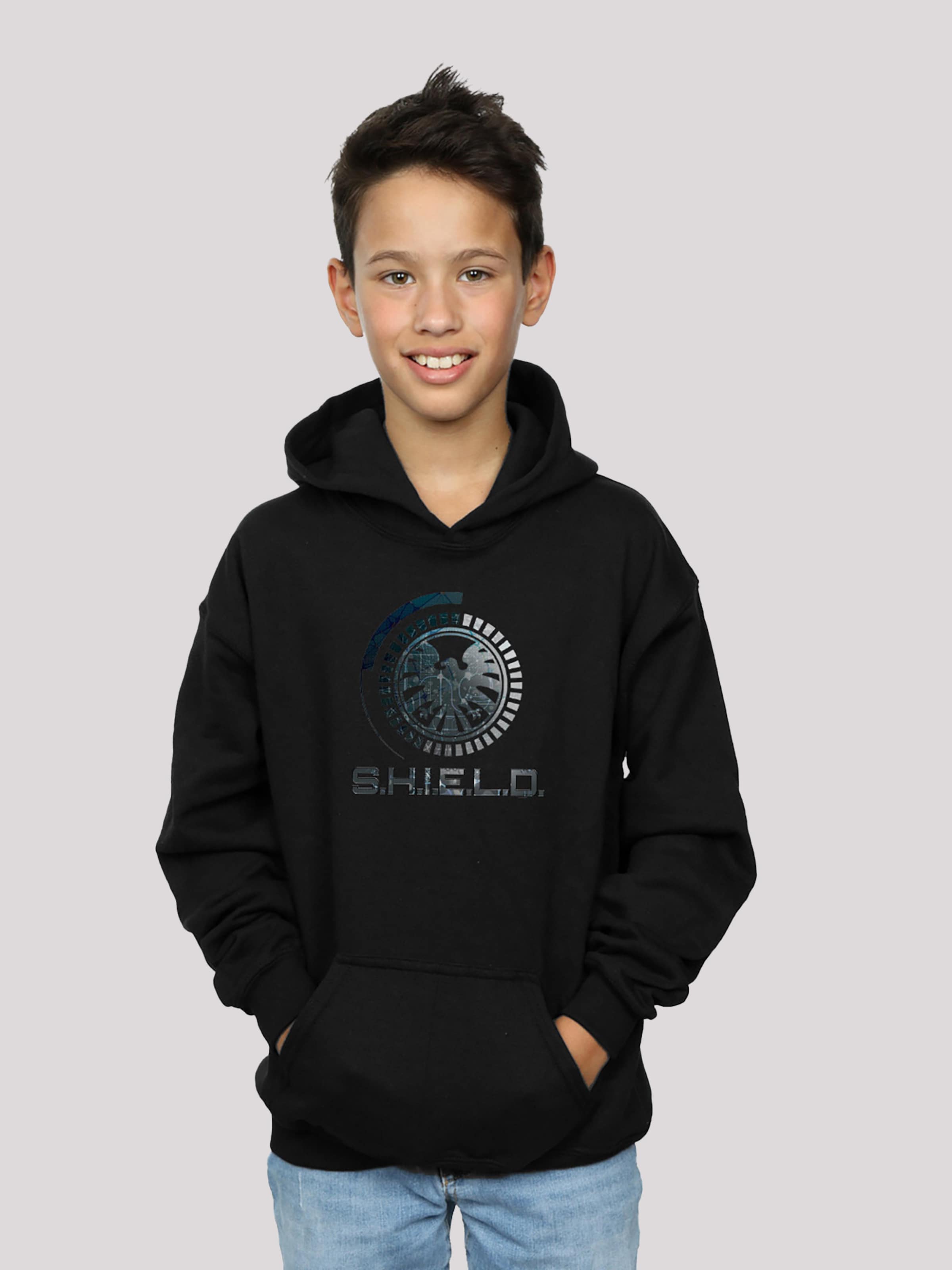F4NT4STIC Hoodie \'Marvel Avengers Shield Schwarz Circuits\' | ABOUT in YOU