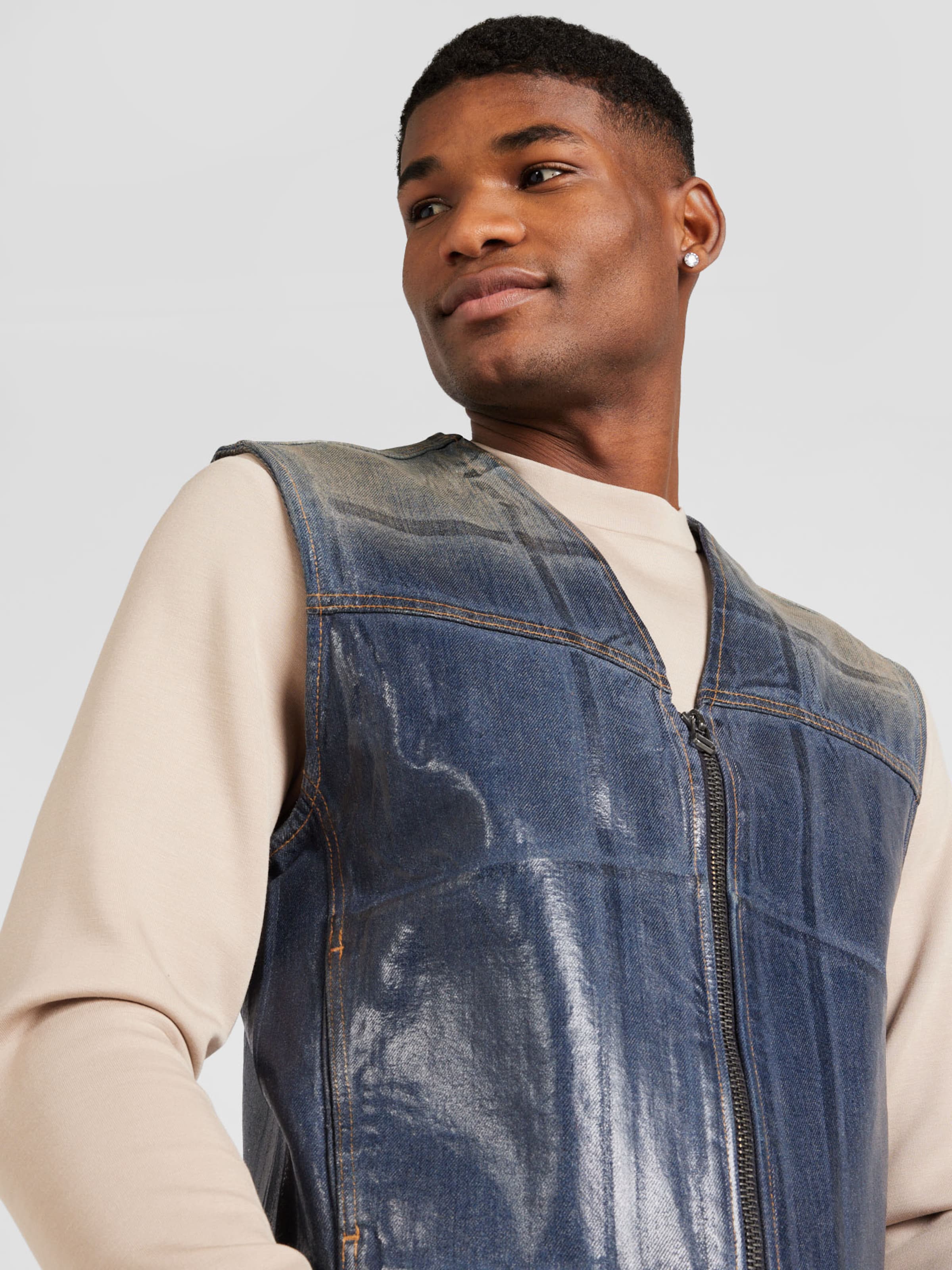 WEEKDAY Vest Aitos in Blue Denim ABOUT YOU