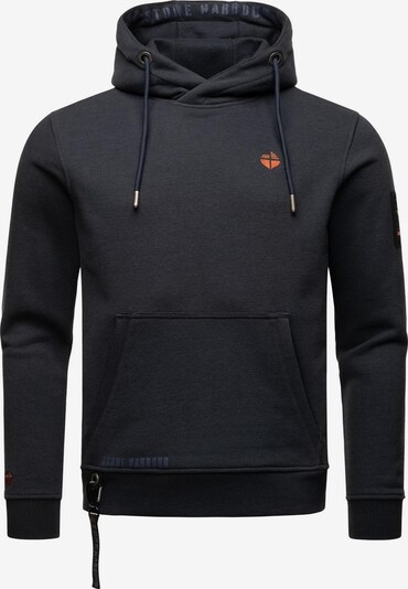 STONE HARBOUR Sweatshirt 'Crazy Frank' in Navy / Orange, Item view