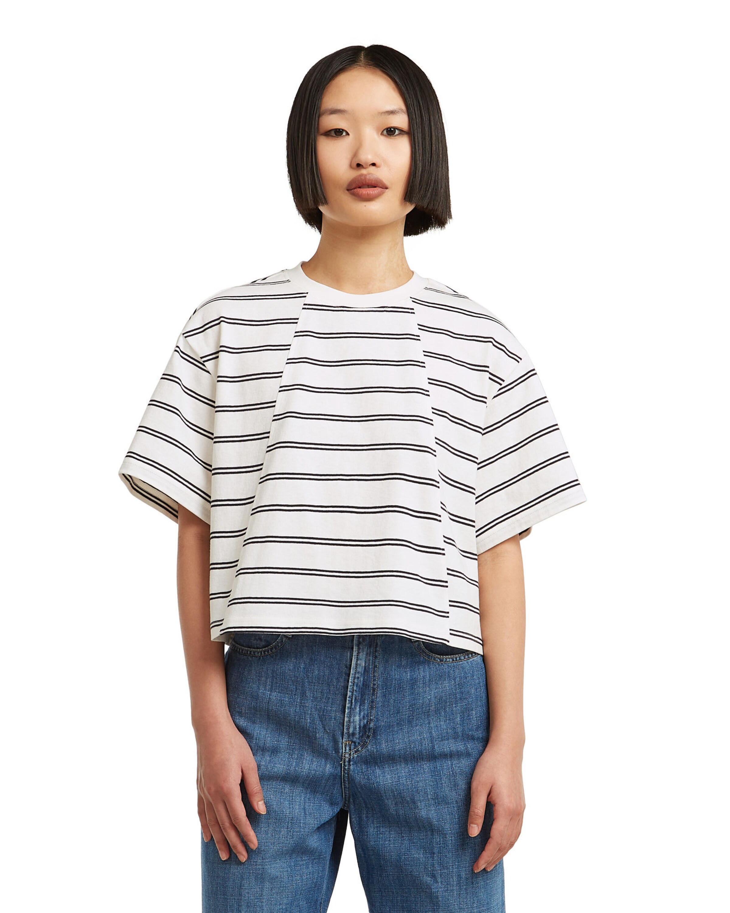 G-STAR Shirt in Wit: voorkant