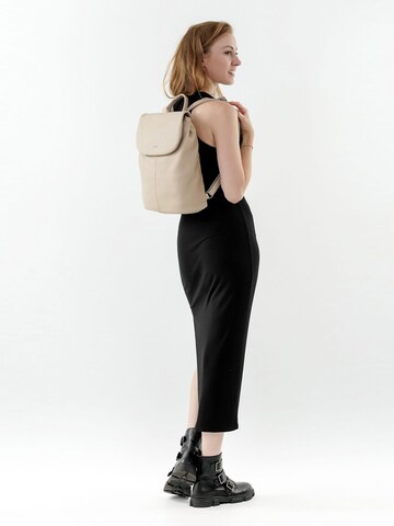 Emily & Noah Backpack ' E&N Tours RUE 09 ' in Beige: front