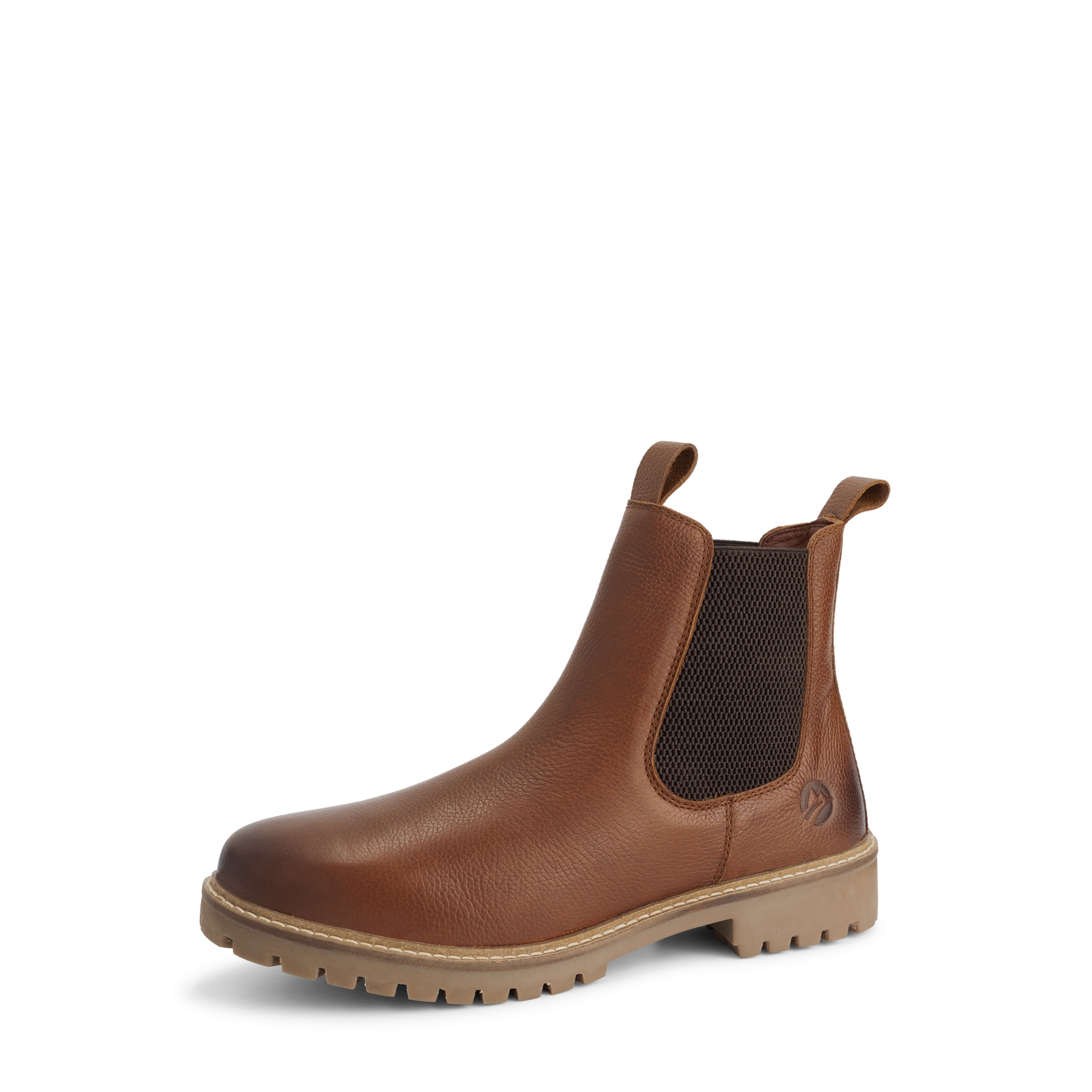 Travelin Chelsea boots 'Sirdal' in Bruin: voorkant
