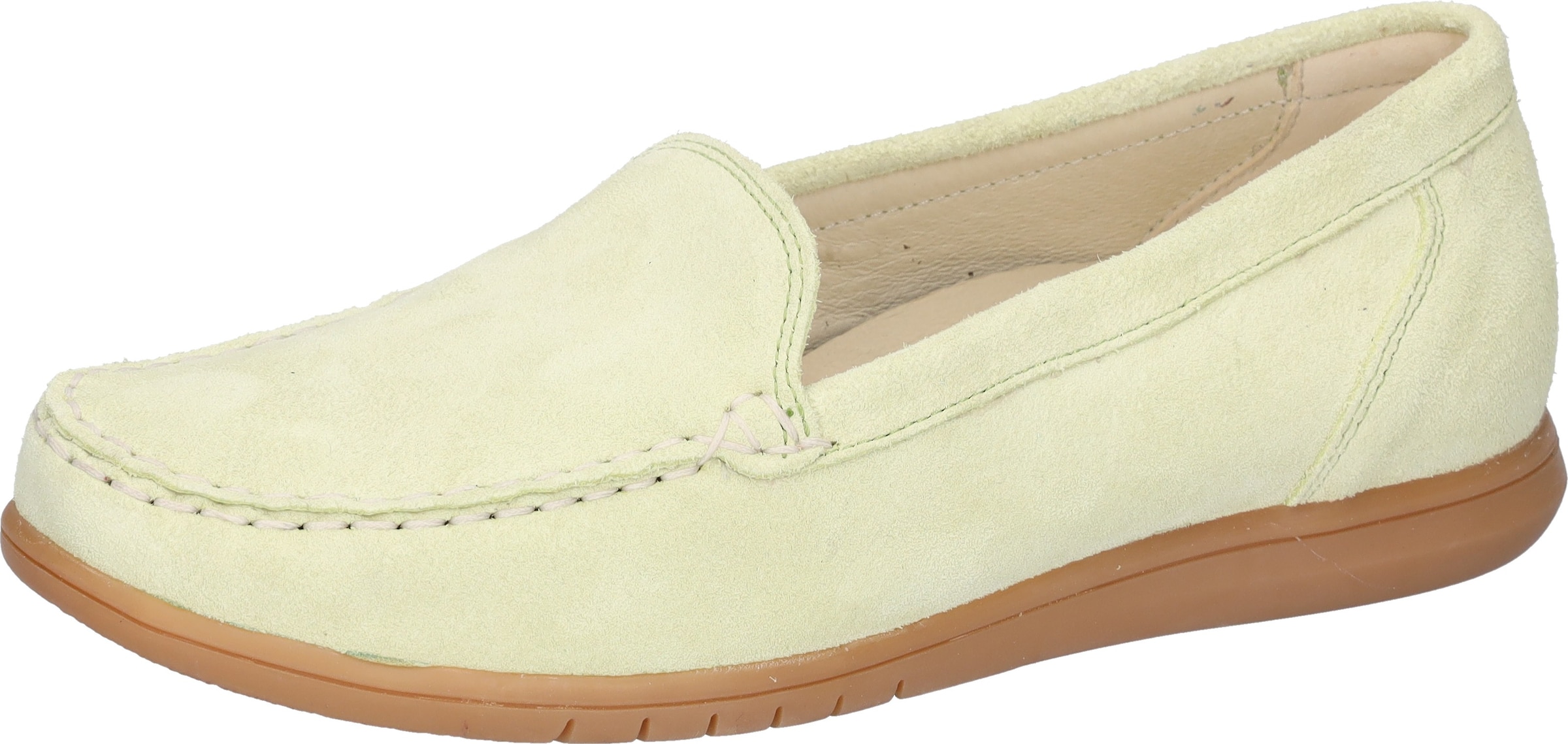 WALDLÄUFER Moccasins in Green: front