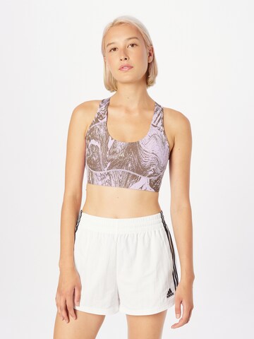 ADIDAS BY STELLA MCCARTNEY Bustier Sport bh 'True Purpose Power Impact' in Lila: voorkant