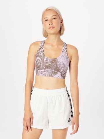 Bustier Soutien-gorge de sport 'True Purpose Power Impact' ADIDAS BY STELLA MCCARTNEY en violet : devant