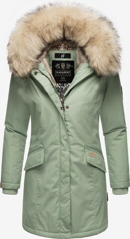 Cappotto invernale 'Cristal' di NAVAHOO in verde: frontale