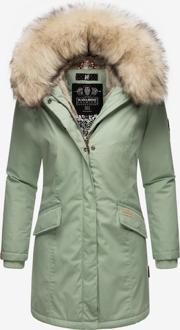 NAVAHOO Зимнее пальто 'Cristal' в Зеленый: спереди