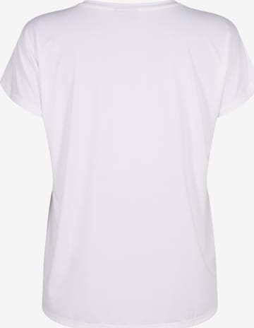 Active by Zizzi Shirt 'Abasic' in Wit