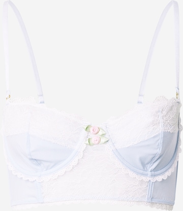 Balconette Sutien 'WILLOW' de la WILD LOVERS pe albastru: față