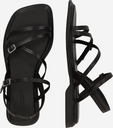 VAGABOND SHOEMAKERS Páskové sandály 'IZZY' – černá