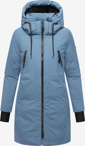 Cappotto invernale 'Zart 14' di NAVAHOO in blu: frontale